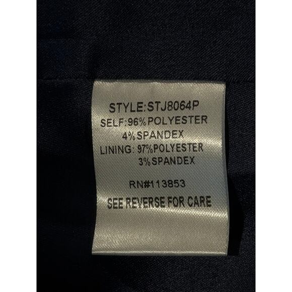 Papell Boutique Evening Beaded Sequin Silk Top Black Short Sleeve Size Small - Picture 10 of 16